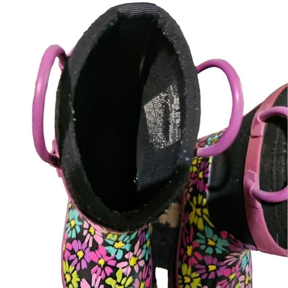 Kid's WESTERN CHIEF Insulated Floral Watsr Boots Size 11/12 - Picture 3 of 8